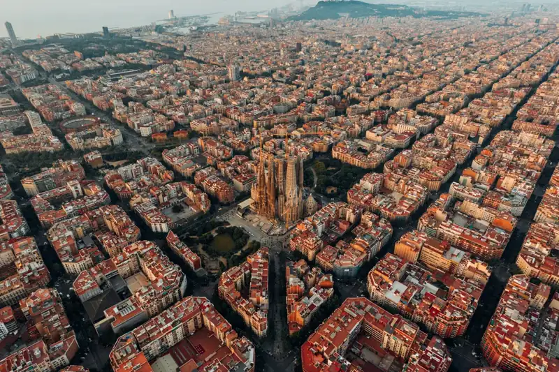 Aerial view of city buildings during daytime