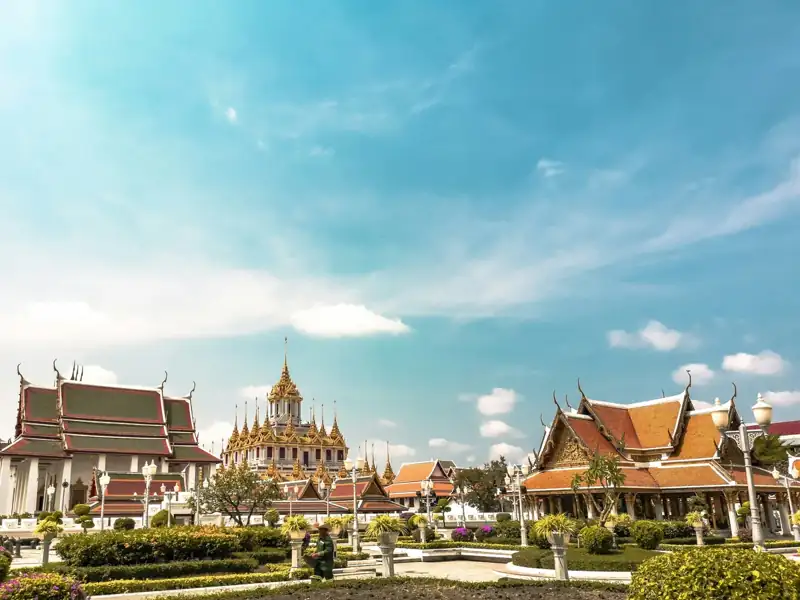 Orange temples during daytime