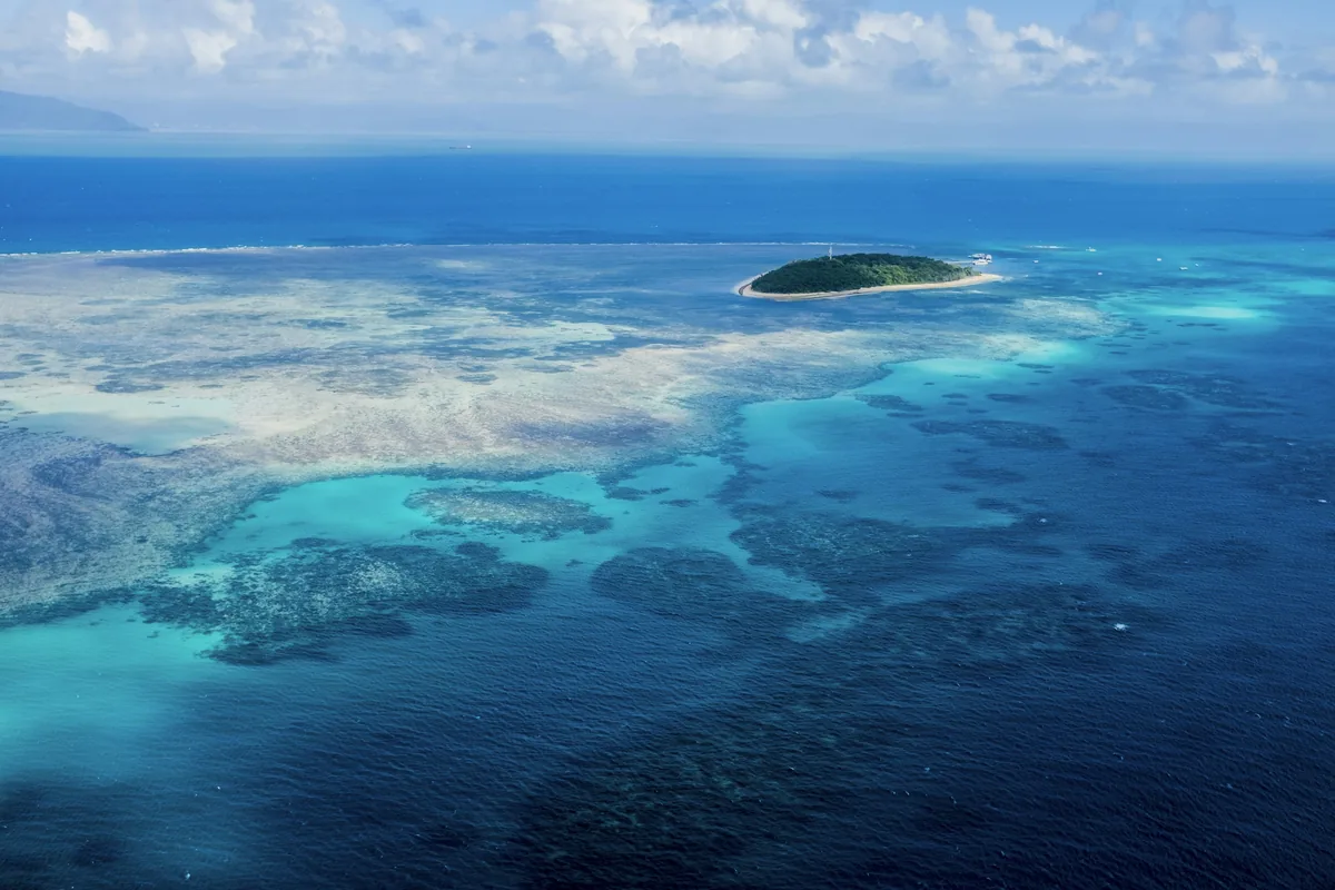 An island in the middle of the ocean