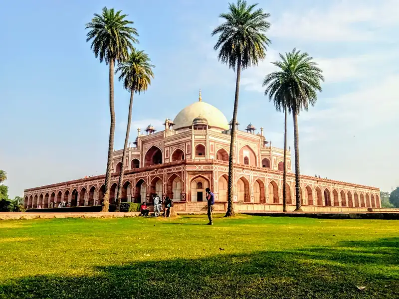 White dome building near palm trees during daytime