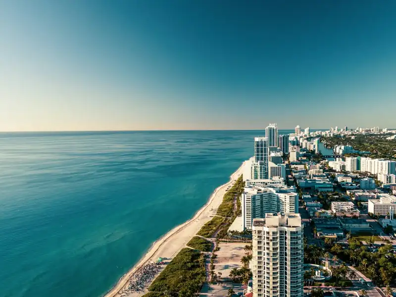 Aerial photography of buildings