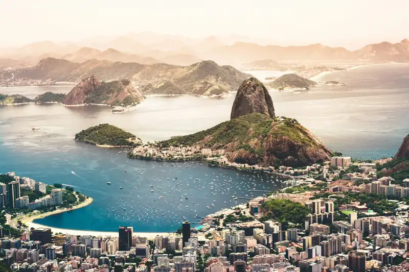 Aerial photography of cityscape near sea