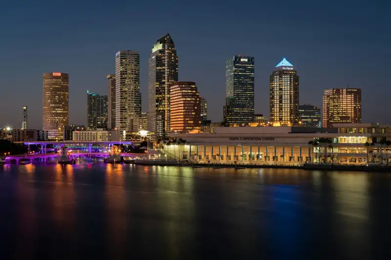 Buildings near body of water